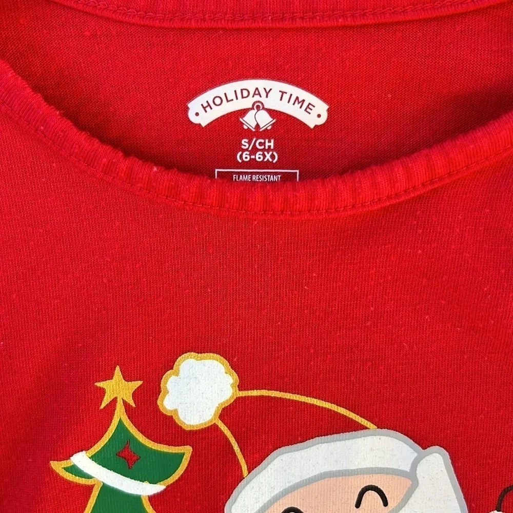Girls Christmas pj set size small.